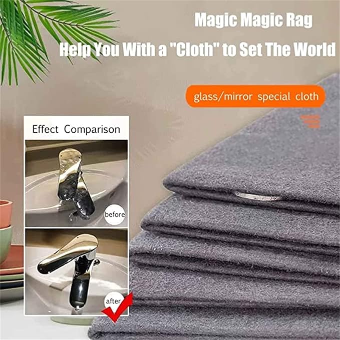 5PC Thickened Magic Cleaning Cloth, Reusable Microfiber Cleaning Rags - Image 2