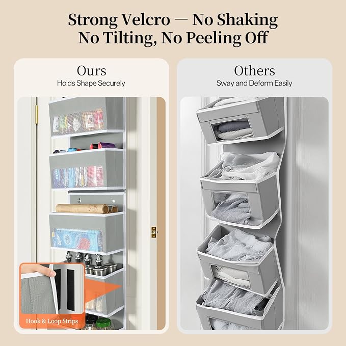 LAMU 6-Tier Over The Door Organizer, Swing - Image 5