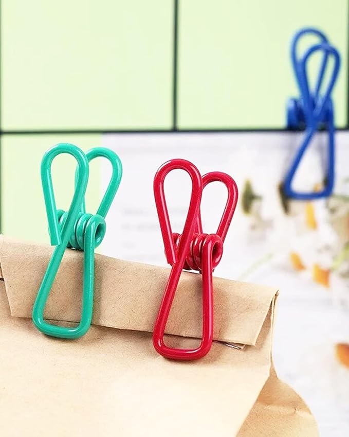 Multipurpose 2 in Chip Bag Clips 12 Pack Metal Clips - Image 6