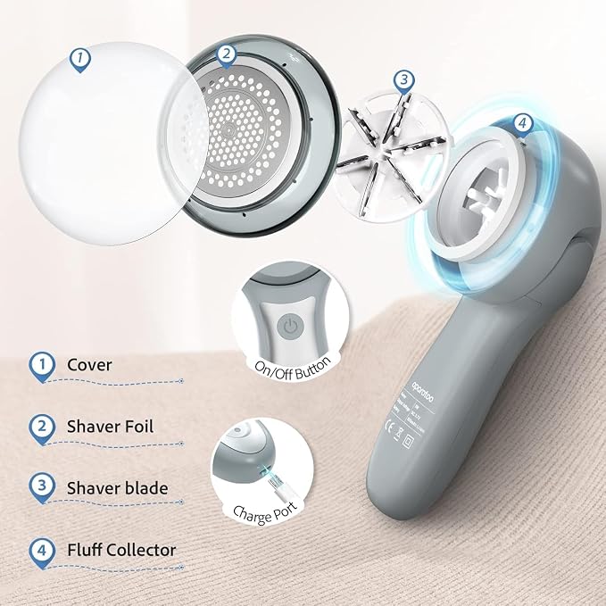 Fabric Shaver, Electric Lint Remover Shaver - Image 2
