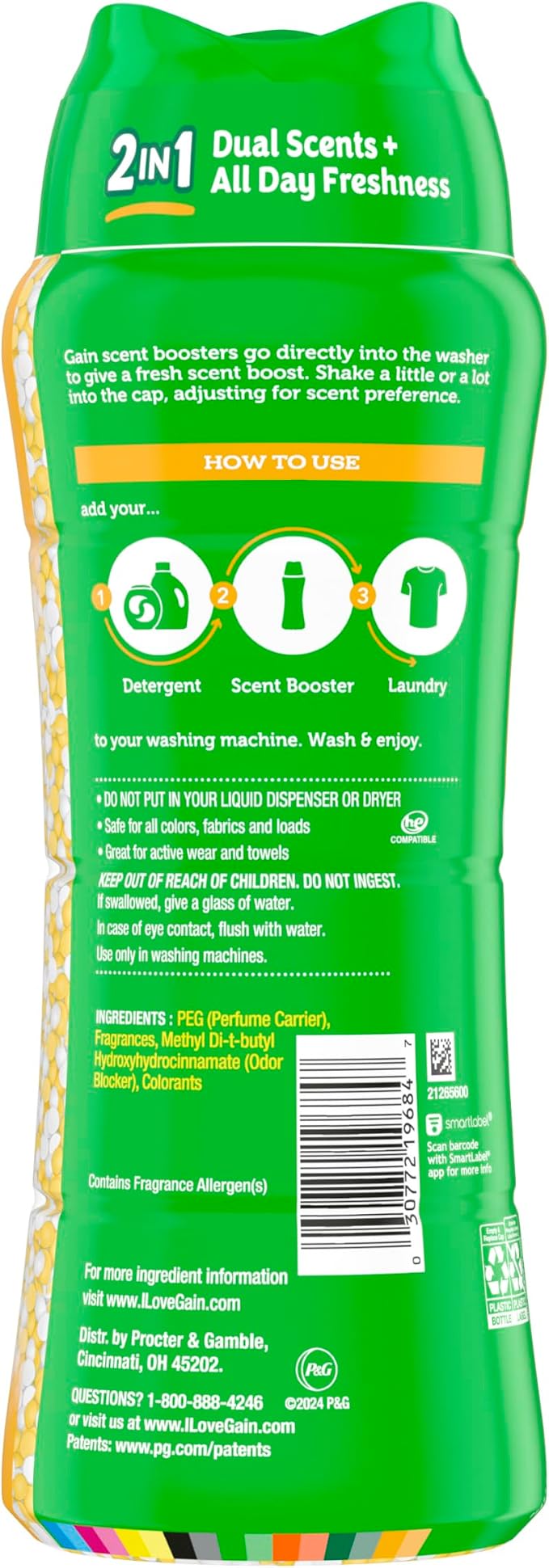 Gain Tango 2-in-1 Laundry Scent Booster Beads, Piña and Plumeria Scent - Image 10