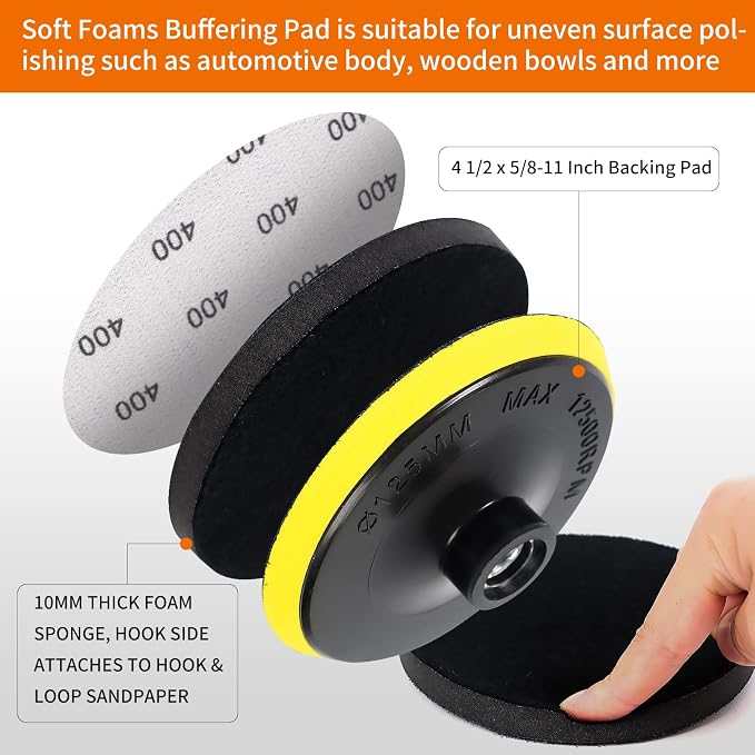 45PCS 5 Inch Wet Dry Sanding Discs Kit - Image 4