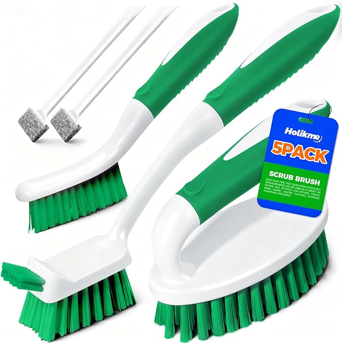 Holikme Cleaning Brush Set for Household Use, Scrub Brush, Kitchen Brush by Holikme
