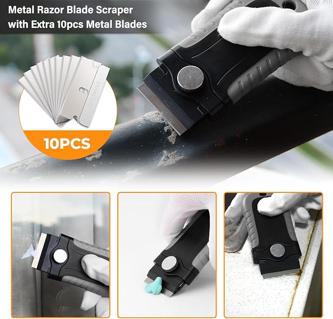Gomake 4" Wide Razor Blade Scraper Tool - Image 8