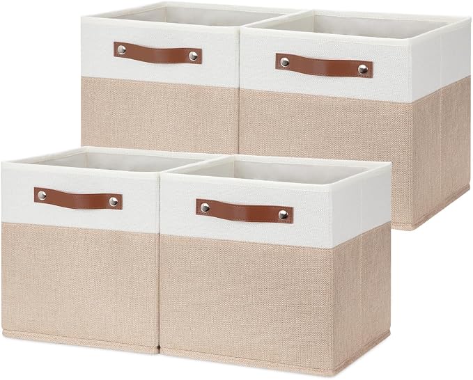HNZIGE Fabric Storage Baskets Cubes Bins - Image 6