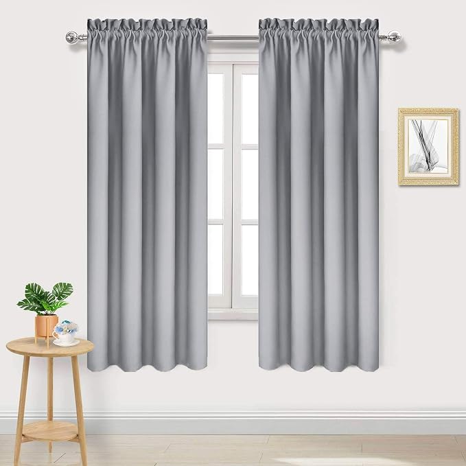 DWCN Blackout Curtains Room Darkening Thermal Insulated Bedroom Curtains Window by DWCN