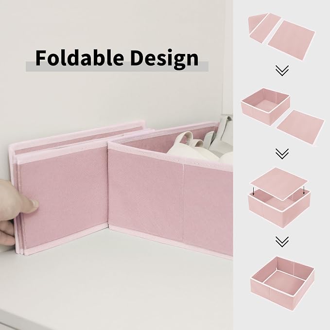 Cupic Cupid Drawer Organizer, Dresser Organizers, Foldabe Drawer Organizer - Image 4
