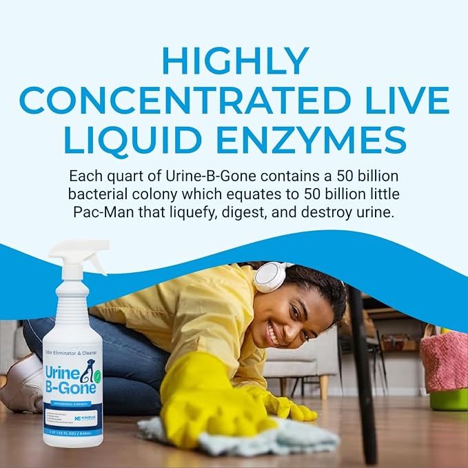 KINZUA ENVIRONMENTAL Urine B-Gone, Professional Enzyme Odor Eliminator & Pet - Image 6