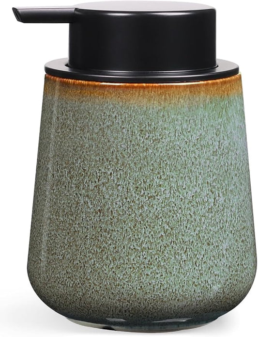 INGOFIN Ceramic Lotion Dispenser - 12 oz Refillable Hand Soap Dispenser Bathroom by INGOFIN