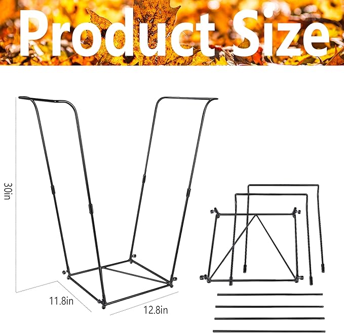 1pc Metal Trash Bag Holder - Image 2
