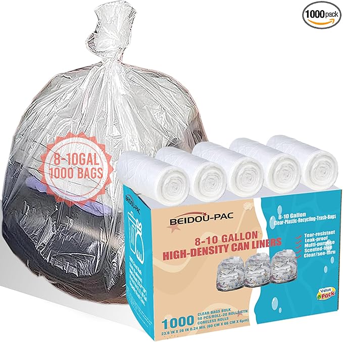 Trash Bags 8-10 Gallon by BEIDOU-PAC