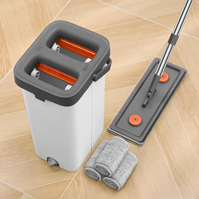 MOPALL Mop and Bucket with Wringer Set by MOPALL