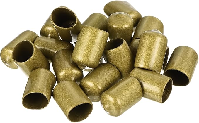 uxcell 20pcs Rubber End Caps 15mm ID Vinyl Round Tube Bolt Cap Cover Thread - Image 4
