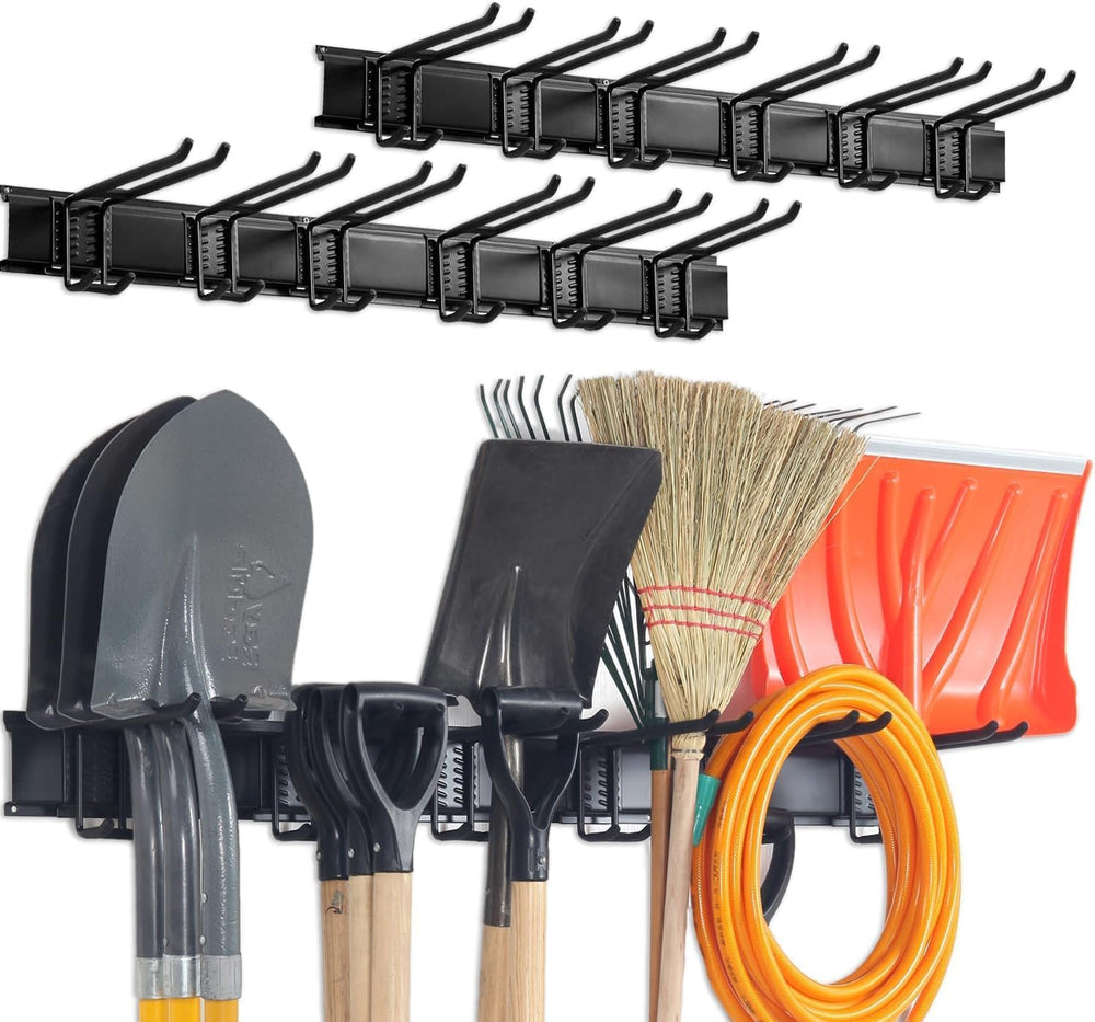 Wall Mount Tool Storage Rack, Garage Organization, Heavy Duty Garage Storage