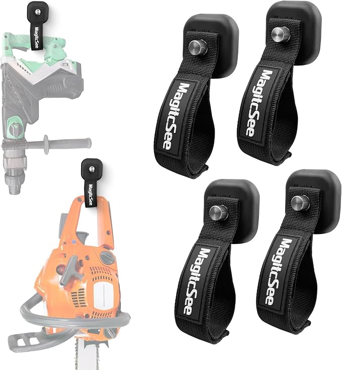 Updated 4 Pack Heavy Duty Magnetic Hook Straps by MagitcSee