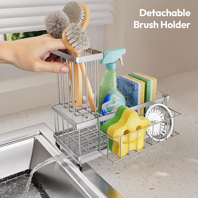 SWTYMIKI Sink Caddy Sponge Holder - Image 7