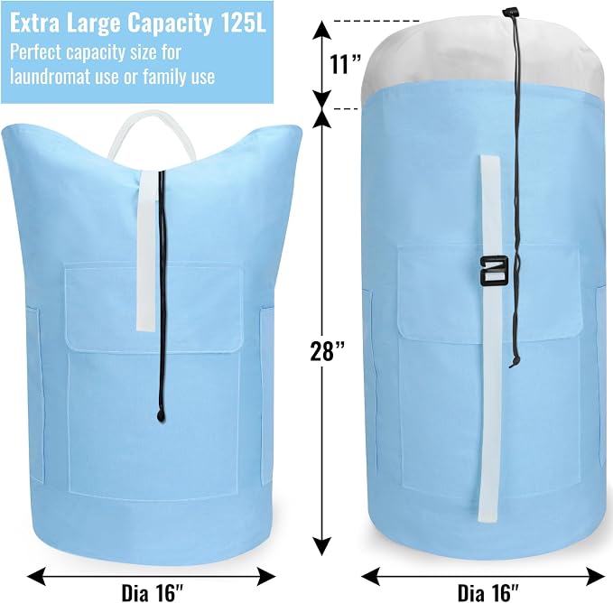 Laundry Bag Backpack, 125L Extra Large Travel - Image 2