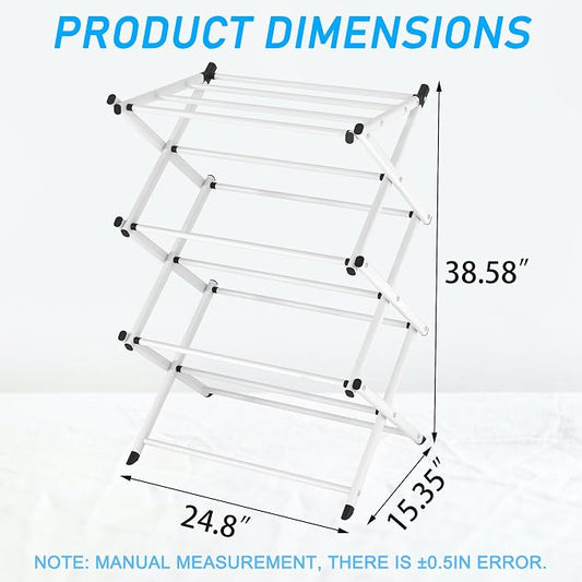 Household Indoor Folding Clothes Drying Rack, Dry Laundry and Hang Clothes - Image 2