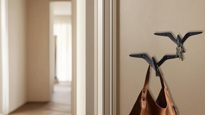 Ambipolar Iron Cast Decorative Gull Bird Wall Mounted Coat Hooks - Image 6