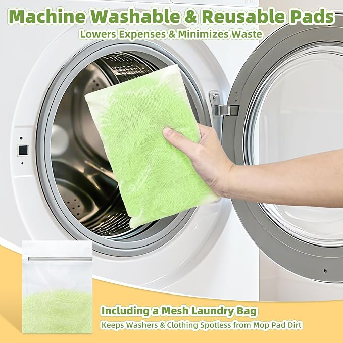Reusable Microfiber Mop Pads Compatible - Image 7