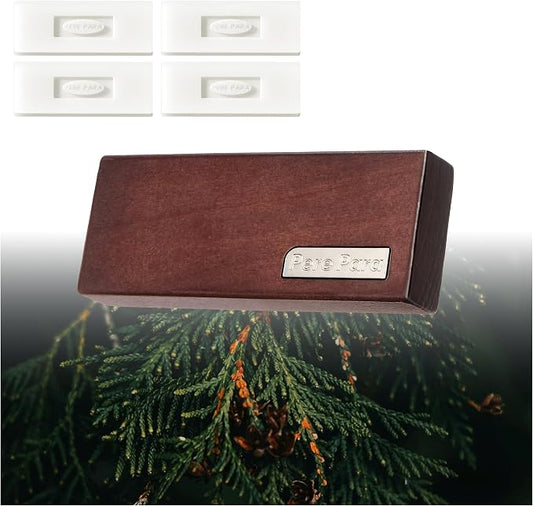4 Refreshing Scent Bags Wood Car Air Freshener Vent Clip- Natural Scent Diffuser - Image 2