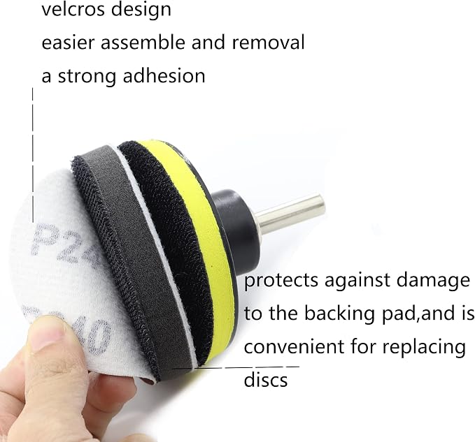 74PCS 3Inch Car Headlight Restoration and Polishing Kit, Sanding Discs - Image 9