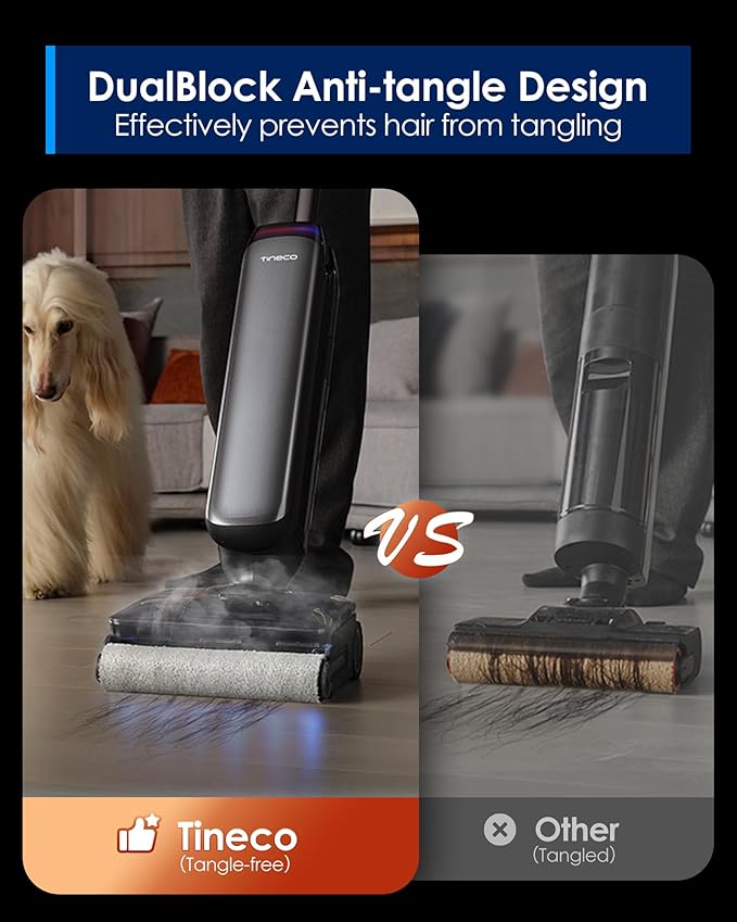 Tineco Floor One S9 Artist Steam Wet Dry Vacuum Cleaner, High-temp Steam - Image 4