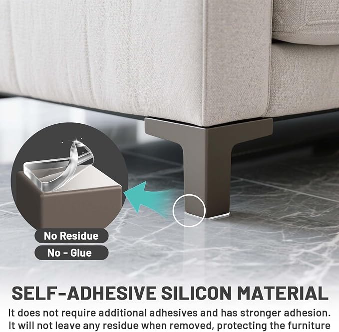 40 PCS Non Slip Furniture Pads, Phixbear Anti Vibration Pads, Reusable - Image 2