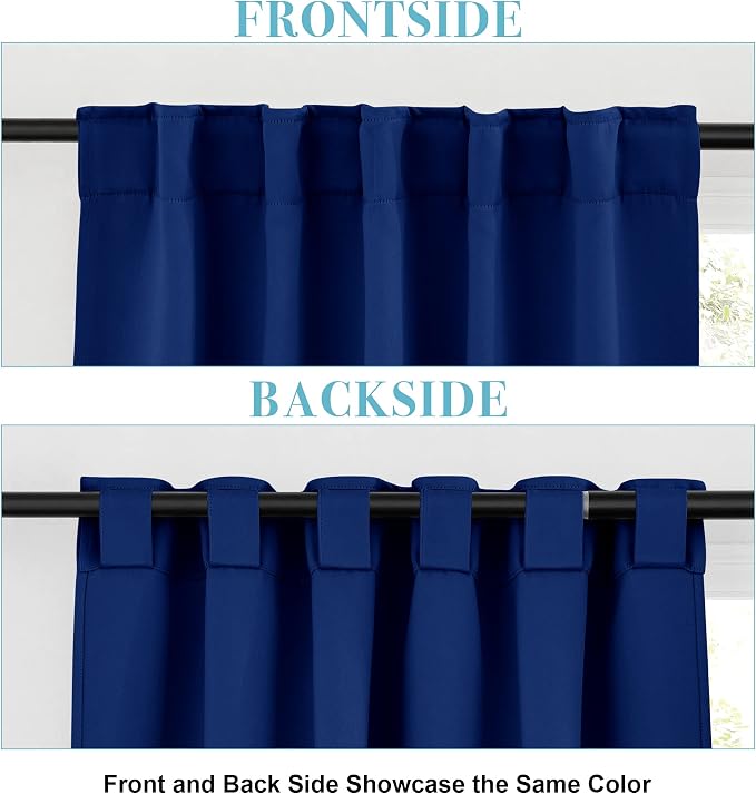RYB HOME Kitchen Curtain Room Darkening Drapes, Thermal Insulated Curtains - Image 3