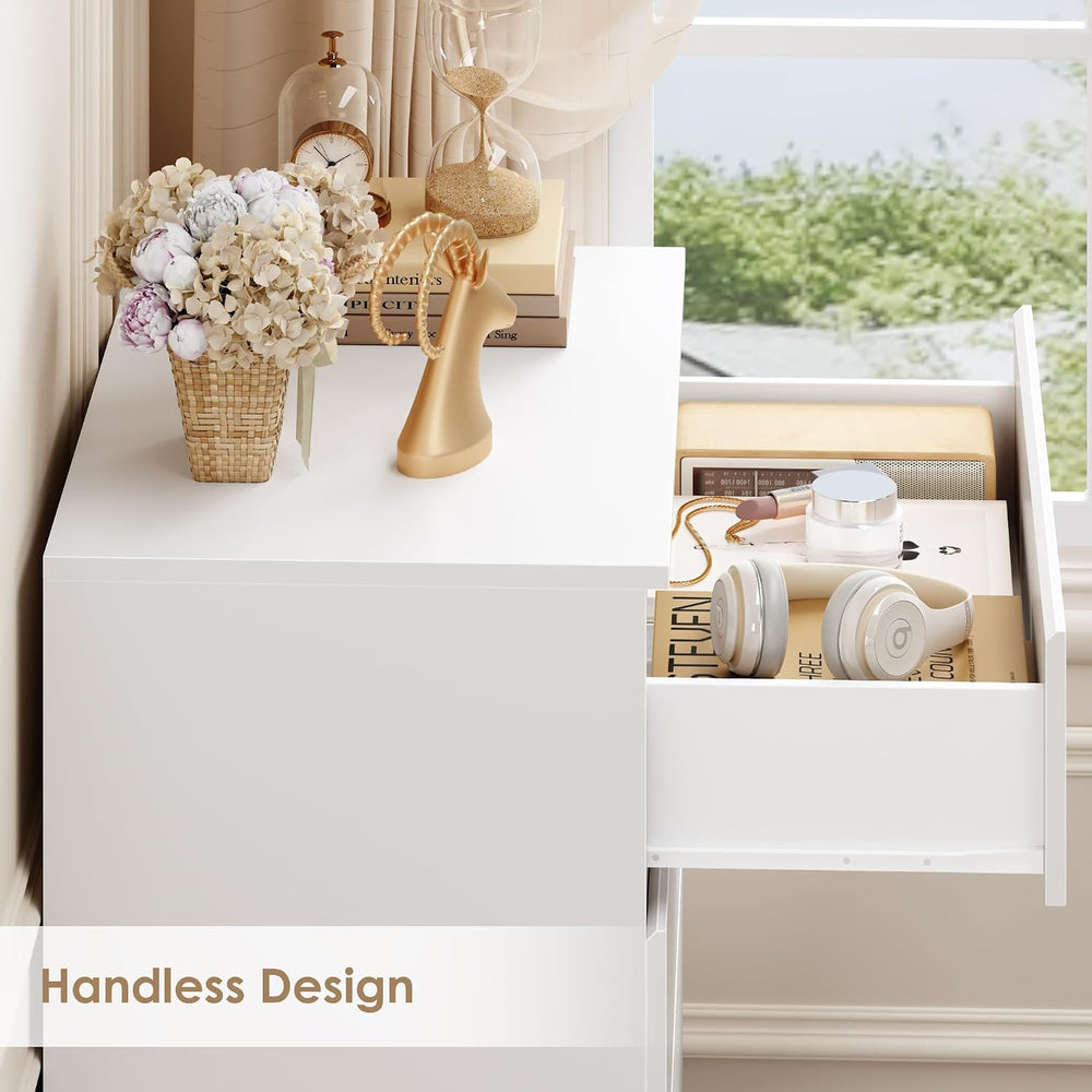 FOTOSOK White Dresser, Dresser for Bedroom, Small Dresser Chest of Drawers