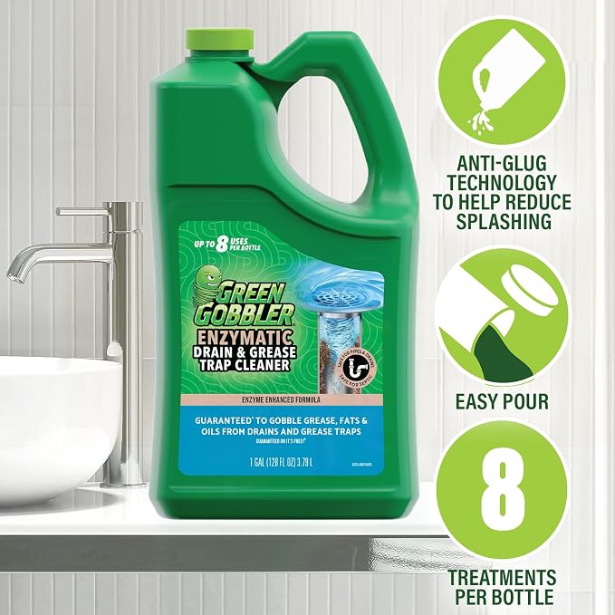 Green Gobbler Enzyme Drain Cleaner | Controls Foul Odors & Breaks Down Grease - Image 6