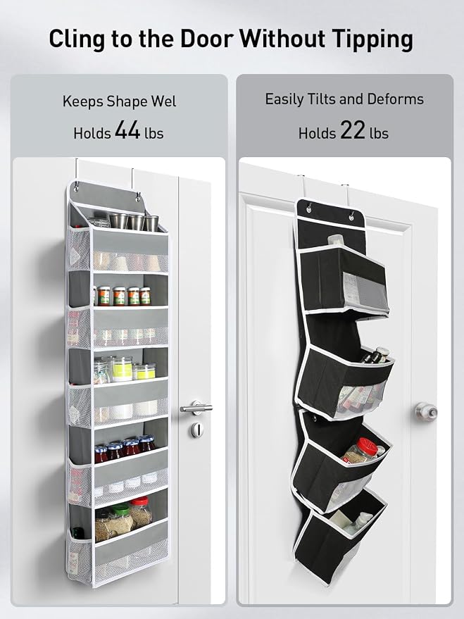 Yecaye 2 Pc Over The Door Organizer - Image 2