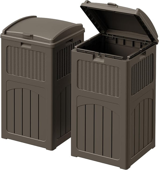 Devoko 33 Gallon Outdoor Trash Can by DEVOKO