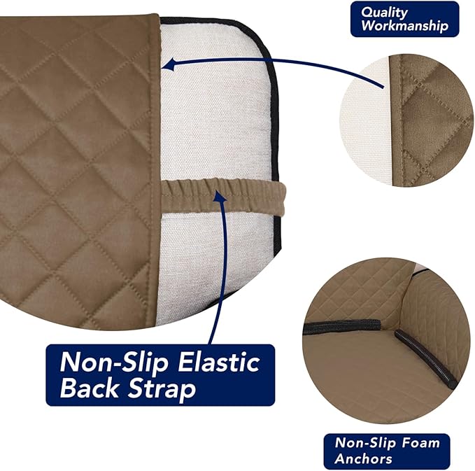 PureFit Reversible Quilted Sofa Cover, Water Resistant Slipcover Furniture - Image 3