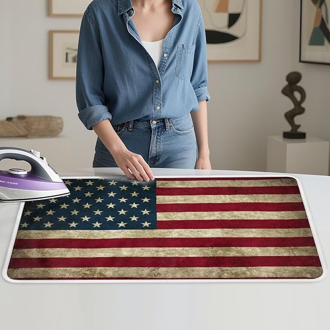 American Flag Ironing Mat Thickened Ironing Blanket Portable Heat Resistant - Image 4
