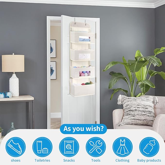 MAX Houser 4-Shelf Over The Door Hanging Organizer - Image 6