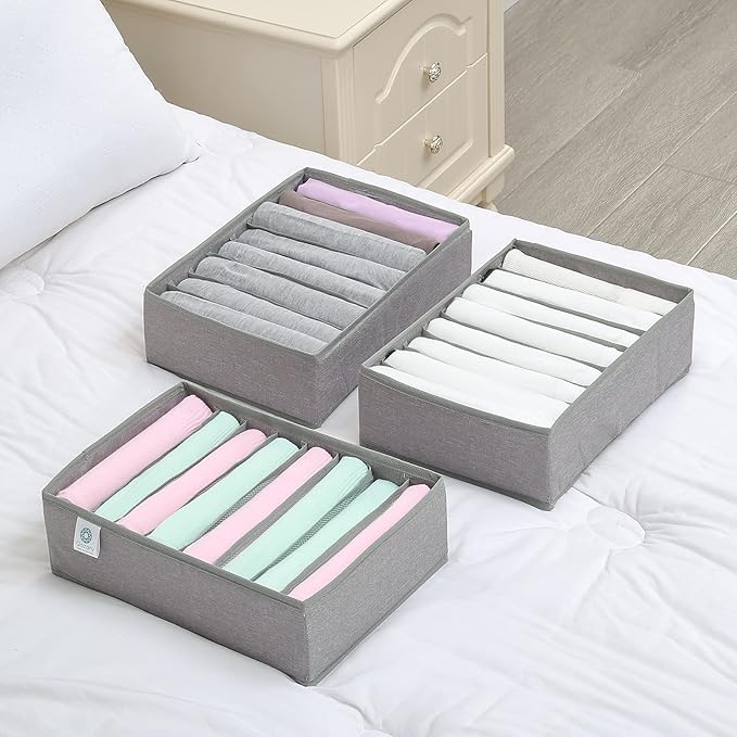 Qozary 4 Pack Drawer Organizers - Image 5