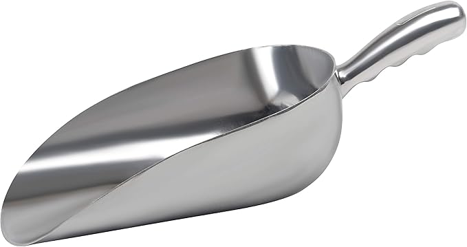 Cast Aluminum Utility Scoop - 38 oz. - Round Bottom by Nechtik