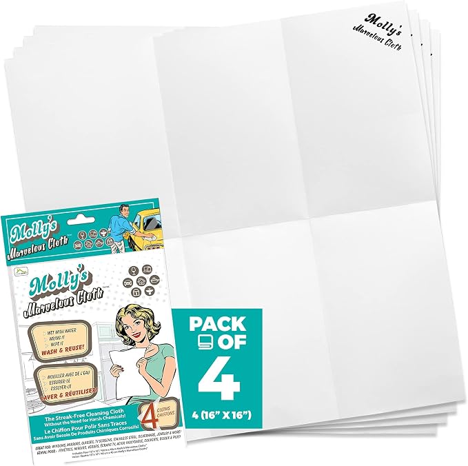 Molly's Marvelous Cloth, Streak-Free, Lint-Free Microfiber Cleaning Cloth - Image 9