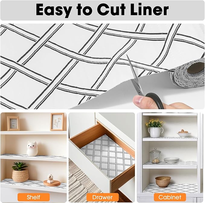 Drawer and Shelf Liner for Kitchen Cabinets Non-Adhesive Cabinet Liners for - Image 4