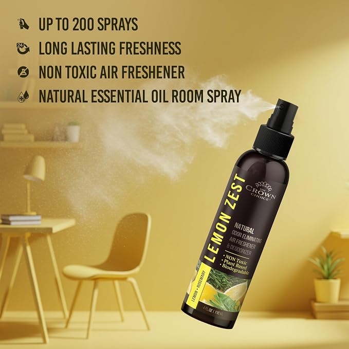 Lemon Zest Natural Air Freshener Spray - Image 7