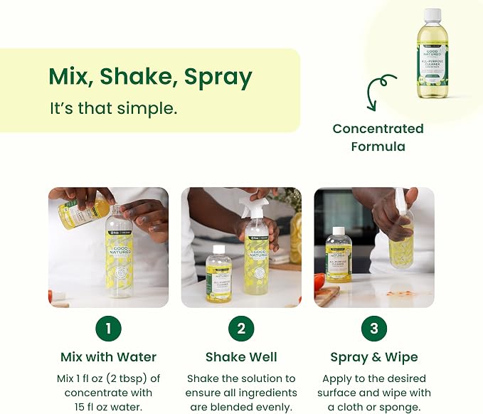 Good Natured Brand All-Purpose Cleaner Concentrate | Multi-Surface Cleaner | - Image 4