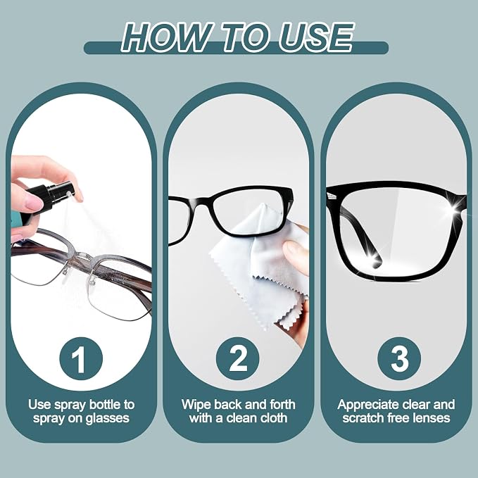 Eyeglass Scratch Remover for Lenses, Eyeglass Cleaner Spray, Glasses Lens - Image 7