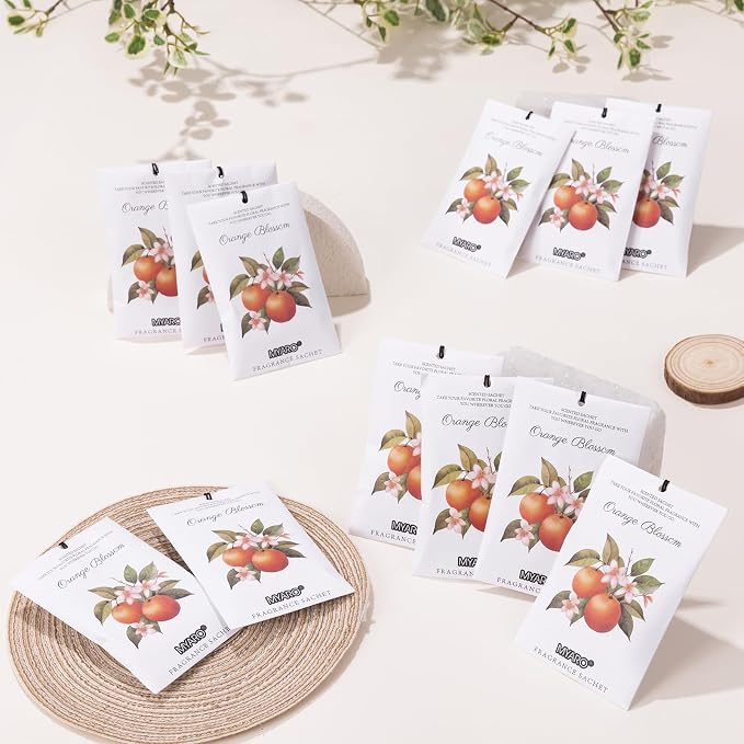 MYARO 12 Packs Orange Blossom Scented Sachets - Image 3