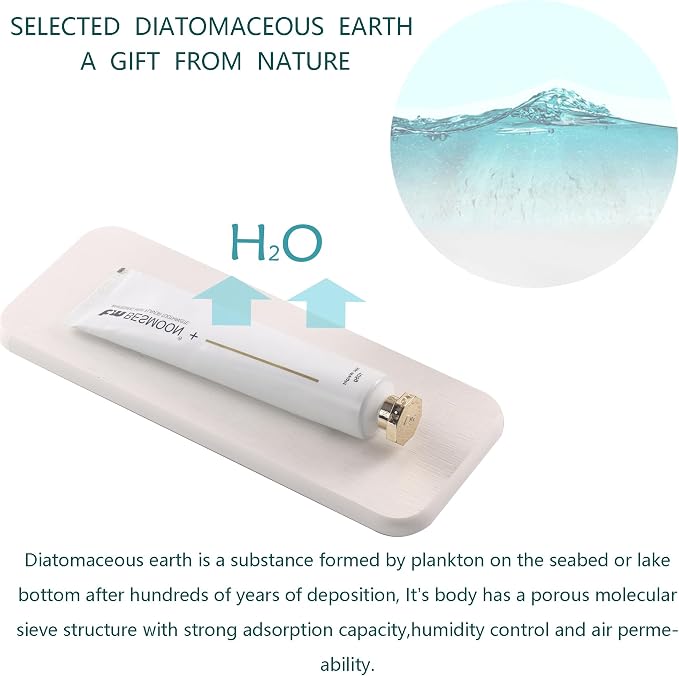 2 Pcs Water Absorbing Stone Trays, Kitchen/Bathroom Sink Soap Dish, Diatomite - Image 5