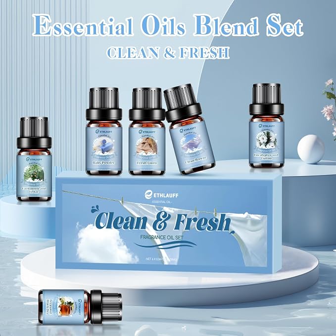 Clean Essential Oils Set, Laundry Collection Essential Oils Set, Use - Image 2