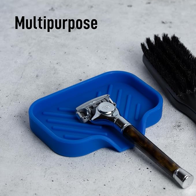 Zulay Kitchen Small Silicone Sponge Holder – Space-Saving Sink Organizer Tray - Image 5