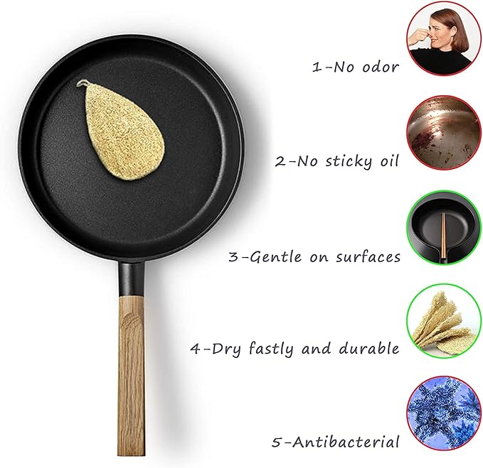 Natural Loofah Dish Sponge - Image 4