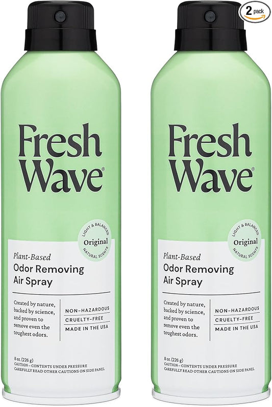 Fresh Wave Odor Eliminator Spray & Air Freshener, 8 oz. | Pack of 2 | by FreshWave