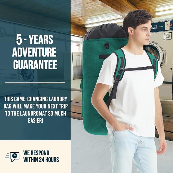 Laundry Backpack with Shoulder Straps，Laundry Bag Extra Large 115L，Laundry - Image 6